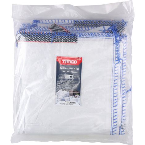 TIMCO Builders Bulk Bags 1000 kg / 1 Tonne - 900 x 900 x 800mm