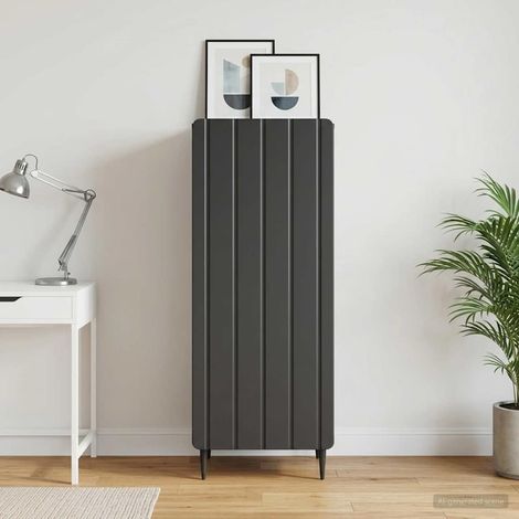 Beyamis Buffet noir en bois d'ingénierie 34,5 x 33 x 92 cm (1/5)