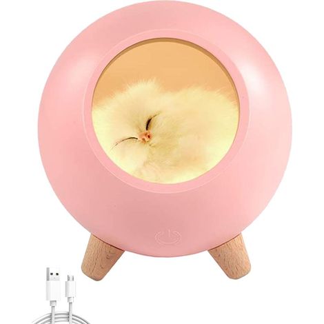 Lampe led Rechargeable en forme d'animaux mignons, luminaire décoratif d'intérieur, idéal pour une chambre à coucher ou un bureau, idéal comme cadeau pour un enfant (1/5)