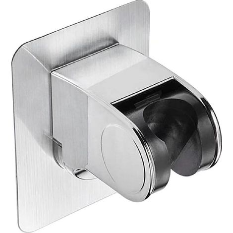 1 Stück Wandhalterung für Duschkopf, selbstklebender Saugnapfhalter, verstellbarer Duschkopfhalter mit einstellbarem Winkel, wasserdicht, robust für Badezimmer/Hotel (1/5)