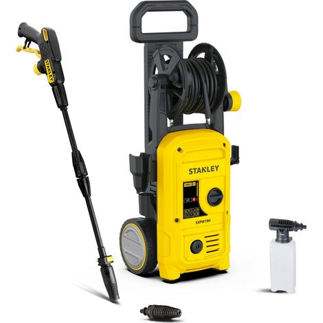 Stanley Idropulitrice SXPW19H ad Alta Pressione, per Auto ed Esterni Casa, Pressione max. 150 bar, Portata max. 460 l/h, Potenza Assorbita 1900 W
