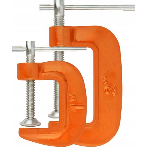 Satz VERGIONIC C-förmige 1"- und 2"-Gusseisenklemmen, 2 Stück