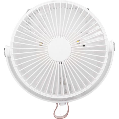Ventilateur suspendu portable extérieur avec LED, 3 vitesses réglables, rechargeable USB avec batterie intégrée. (1/5)