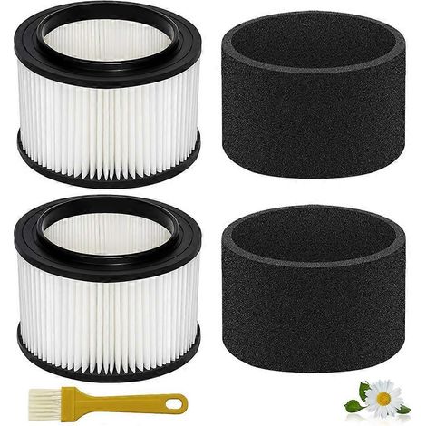 2 lot 17810 filtre de remplacement pour Craftsman 9-17810 Fits 3 à 4 Gallon General Purpose aspirateur eau et poussière. Foam Sleeves (1/5)