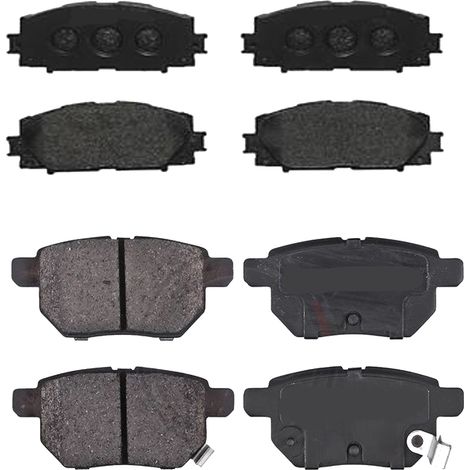 KIT PASTIGLIE FRENO ANTERIORI E POSTERIORI compatibile con TOYOTA VERSO (R2) / PASTIGLIE FRENANTI AUTO OEM P 83 109,P 83 114 / SOSTITUZIONE DIRETTA / BASSA POLVERE / SILENZIOSO