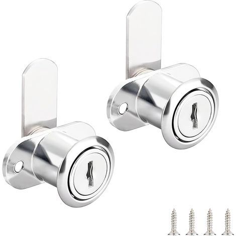 2 Pièces Serrure de Boîte aux Lettres, Serrure D'armoire de Sécurité avec Clé, Verrous de Sécurité à Single Porte, pour Meuble de Rangement