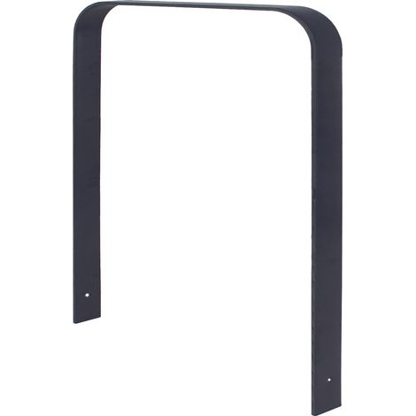 Fahrradanlehnbügel 115 x 76 cm Flachstahl 12 mm pulverbeschichtet zum Einbetonieren Parker Anthrazit Typ U