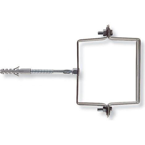 COLLARE ACCIAIO FISCHER QUADRO Ø100X100MM SCP100V VERN.MAR.