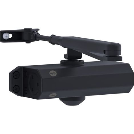 Yale 3500-0004-55 Chiudiporta per Porte con Braccio di Fissaggio, Nero, Serie 3500