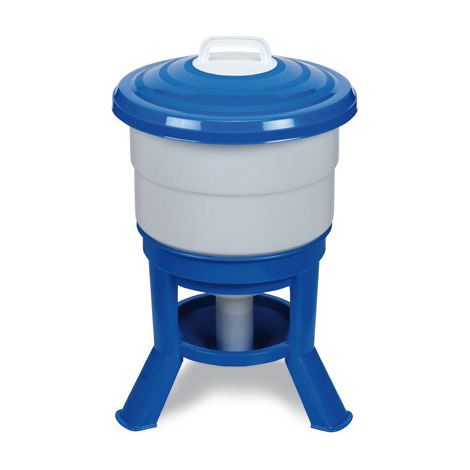 Abreuvoir Volailles Plastique Avec Pieds Imperial Easy Clean 40l Bleu Et Blanc - Gaun