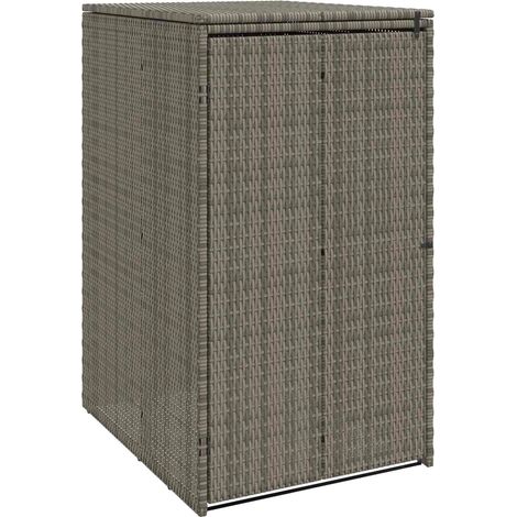 Box Garbage Bin Box Grey 65 x 80 x 115 cm Polyethylene vidaXL