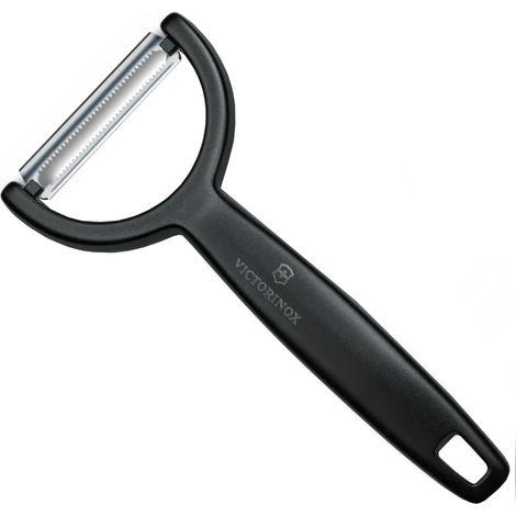 YPSO Horizontal-Sparschäler mit gezahnter Klinge, Länge 145 mm – schwarz