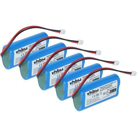 vhbw 5x batería compatible con Sigor NUINDIE FLOOR, MINI lámpara de mesa / mesita de noche (5200 mAh, 3,7 V, Li-Ion)