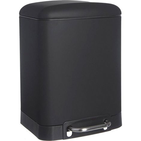 Poubelle "Silence" 6L Noir (1/3)