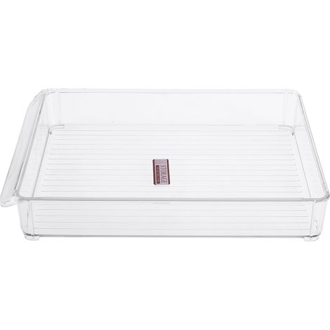 Boîte de rangement coulissante pour réfrigérateur/congélateur, compartiment de rangement en plastique, étagère gain de place pour réfrigérateur/congélateur (1/5)
