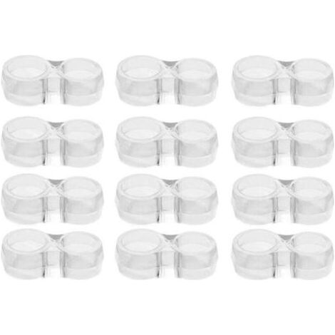 Protection poignee porte - lot de 12 protège poignée porte double transparents et protege mur pour poignée de fenêtre pour protéger contre les marques (1/4)