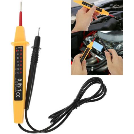 Testeur de circuit électrique 8 en 1 Testeur de tension multifonction Stylo détecteur de continuité 6 V-380 V pour Tension Voltmètre pour Testeur Circuit Tension