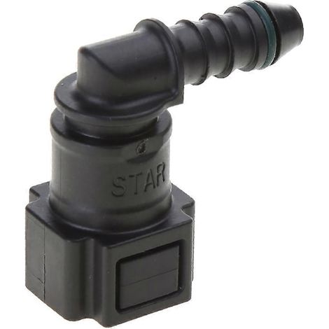Raccord coudé femelle ID6 7,89 mm pour conduite de carburant, adaptateur à 90° pour tuyau de système d'alimentation de moto. (1/5)