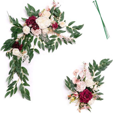 Arche de Mariage Fleurs Artificielles Décoration de Cérémonie Nuptiale (1/5)