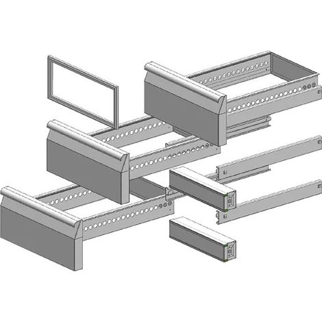 Tiroirs 1/3 (3pcs) pour SCH 850 mm RM - ZS 3Z - RM Gastro