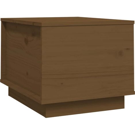 Maison Exclusive - Mesa de centro madera maciza de pino marrón mi (1/5)