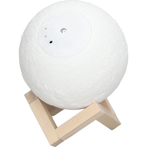 3-in-1 Luftbefeuchter in Holzoptik mit Aromatherapie-Diffusor, farbigem Nachtlicht, leisem USB-Anschluss und 880 ml Fassungsvermögen für Schlafzimmer und Büro (1/5)