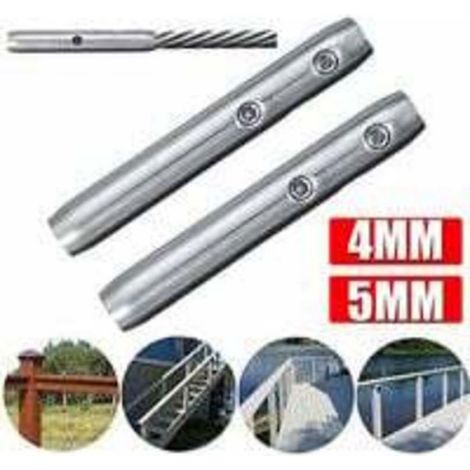 Installation De Tendeur De Câble En Acier Inoxydable T316 Pour Rampe De Câble D'Escalier - 4Mm(15pcs) (1/4)