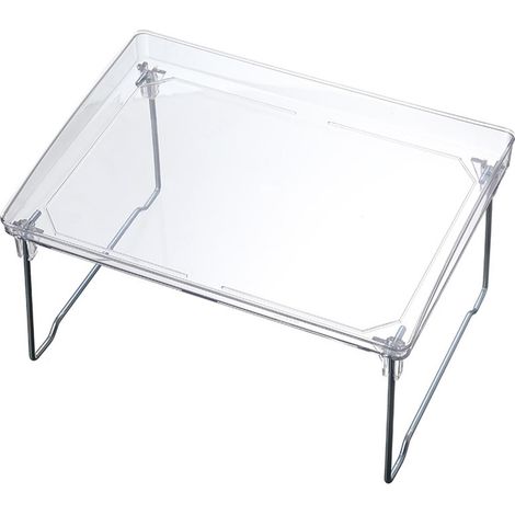 Étagère de Rangement Pliable Acier Inoxydable PET Design Moderne Minimaliste pour Cuisine Salle de Bain (1/4)