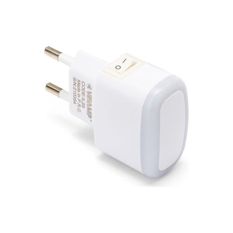 Luz nocturna LED con interruptor FROOT (negra) VELAMP