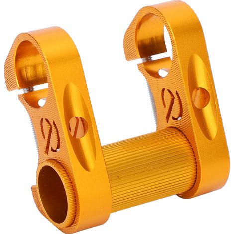 Potence Réglable en Aluminium 25.4mm pour Vélo Pliable SP8, Double Tige Dorée (1/5)