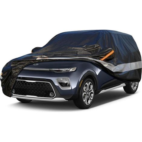 Bâche auto 10 couches imperméable respirante pour Kia Soul (2009-2023) noire (1/5)