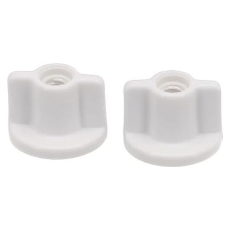 Lot de 10 Vis de Fixation en Plastique pour Abattant WC, Kit de Remplacement des Charnières Inférieures, Accessoires Universels pour Cuvette de Toilettes (1/4)
