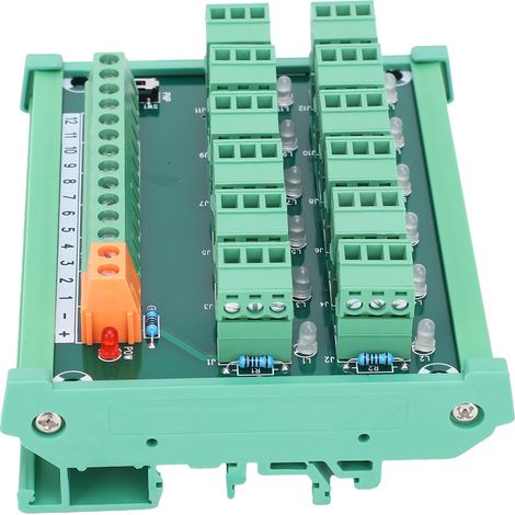 Bloc de jonction 12 canaux, module de connexion 3 fils, capteur PNP NPN, interrupteur à rail DIN, modèle KP12LGtherC