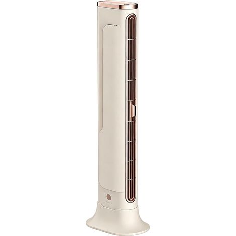 Ventilador de aire acondicionado portátil, ventilador de torre sin aspas 2026 con USB Enfriador móvil pequeño recargable Mini ventilador de pedestal vertical para escritorio, de (1/5)