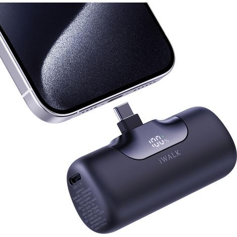Chargeur Portable 5500mAh, Petite Batterie Externe 22.5W Recharge Rapide USB-C pour 16, 16 Plus, 16 Pro, 16 Pro Max, S24, S23, Android, Noir (1/5)