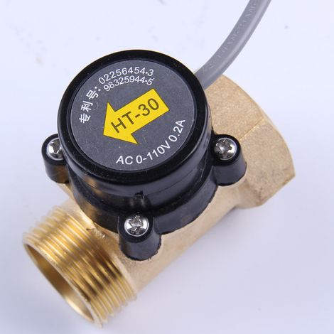 HT30 1 inch to 1 inch flow switch, 110 V, 0.2 A, 33 mm diameter.