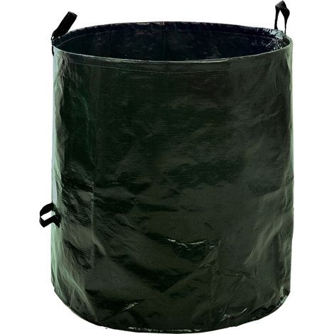 Terre Jardin – Reusable waste bag, 70 litres – 220 g/m² polyethylene – Freestanding with 3 handles – Dimensions: 60 cm high, Ø 40 cm