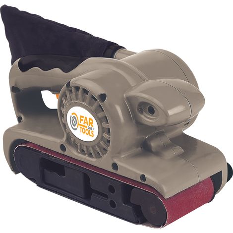 Fartools – Ponceuse à bande 900W – Bande abrasive 76x533mm – Vitesse 360m/min – Pour ponçage bois et métal – Changement rapide sans outil