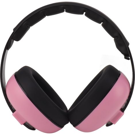 Baby-Geräuschschutz-Ohrenschützer, tragbar, rosa, weich, für Babys, zum Schlafen (1/5)