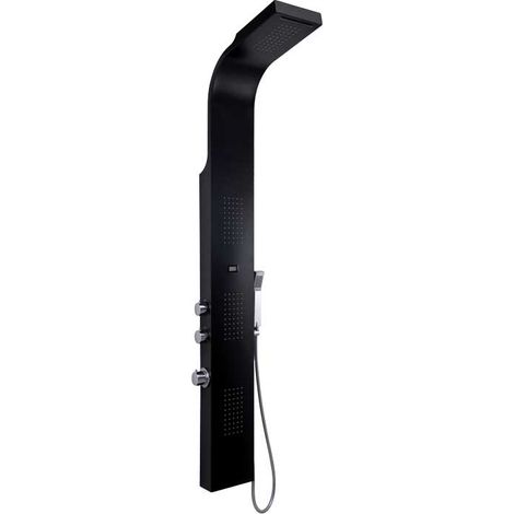 Panneau de douche "SPA 01" thermostatique Noir mat