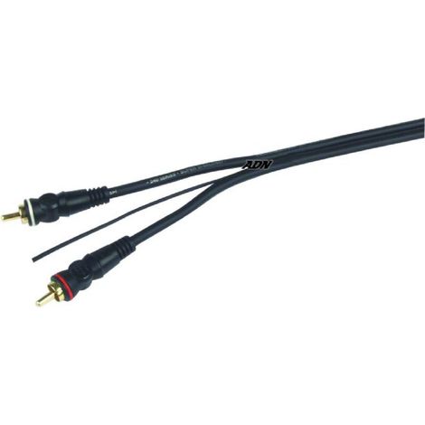 Cable RCA Stereo avec cable de remote et double blindage - 5m