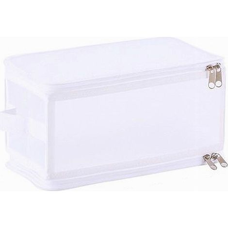 TRADE SHOP - Box Scatola Salvaspazio Portatutto Contenitore Organizer Armadi 30x15x15cm 59970 - (1/2)