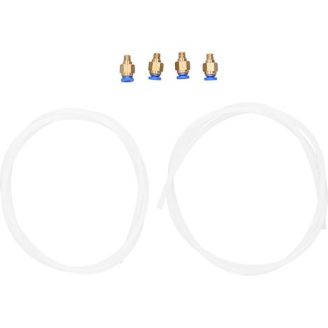 Kit de tube PTFE pneumatique avec connecteur droit en laiton PC4-M6 pour imprimante 3D (1/5)