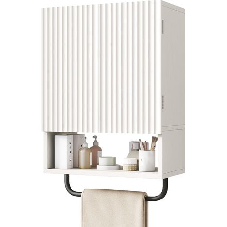 Armoire Murale Salle de Bain, Armoire de Toilette WBS003W (1/5)