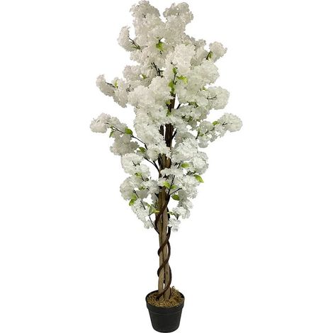 150cm Artificial White Cherry Blossom Tree (1/5)