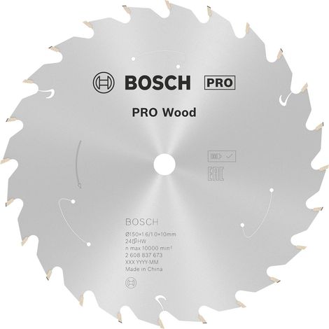 Bosch  PRO  Wood  hoja  de  sierra  circular  a  batería  150  x  1,6  x  10  mm  -  2608837673