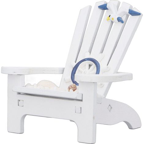 Chaise Adirondack en Pin Naturel pour Jardin, Terrasse, Plage ou Décoration Intérieure