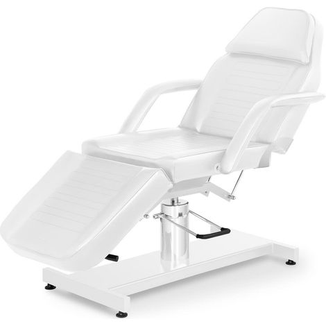 Poltroncina estetica professionale ferro PVC sintetico e acciaio inox bianco 140001661