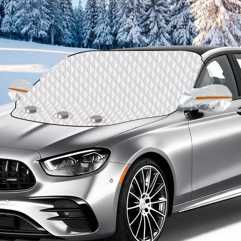 Magnetic Frost Windshield Cover, Winter Windshield Cover, Anti-Frost Car Cover, Anti Snow Winter Ice 146 x 116 cm (1/5)
