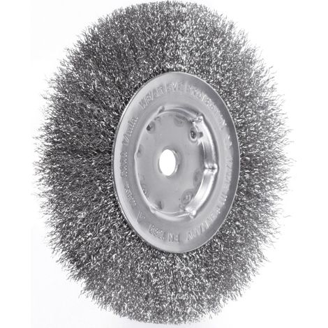 Lessmann Einreihige Rundbürste INOX-Draht 0,30 mm, Bürsten-⌀xBürstenbreite: 150X14 mm